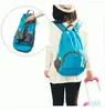 Mochila de Viaje Plegable con Logo Impreso, Bolsa Simple Ultra Ligera de Piel para Viajes al Aire Libre, Mochila de Entrenamiento para Estudiantes Hombres y Mujeres