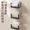 Caja de pañuelos de pared, instalación sin taladro, estante de almacenamiento para toallas de baño, caja de pañuelos, estante de almacenamiento para el hogar y la cocina