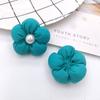 Coreia do Sul Dongdaemun Tecido Preenchido com Algodão Macaron Flor Pérola Acessórios de Cabeça diy Roupas Sapatos Bolsas Acessórios