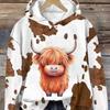 Sudadera con capucha de gran tamaño para mujer, transfronteriza europea y americana, impresión digital 3D, fabricante de origen, una pieza de origen, dropshipping