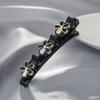 Celebridade da Internet Presilha Lateral Strass Franja Presilha Artefato para Trançar Estilo Camada Dupla Fixa Grampo de Cabelo Palavra Única Torcedor de Cabelo