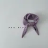 Bufanda infantil estilo coreano para otoño e invierno, chal de punto simple a rayas verticales, bufanda triangular, unisex, color liso, capa pequeña