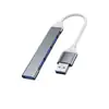 Estação de Acoplamento Typec Hub de Computador Extensor Divisor USB3.0 Carro Hub Um-Para-Quatro Estação de Acoplamento