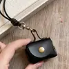 Bolsa de Monedas de Cuero Dulce, Fresca, Compacta y Linda con Cadena para el Cuello, Colgante de Moda para Commuter, Cadena para Suéter de Auriculares, Collar Versátil de Otoño e Invierno