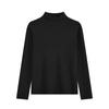 Ropa de Punto de Cuello Alto Medio de Otoño e Invierno, Camiseta Base de Terciopelo Gruesa de Una Pieza, Capa Interior Cálida, Fábrica de Tops de Punto Tejido de Exportación