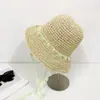 Nuevo Estilo Sombrero de Paja para Mujer Playa Costera Francés Moderno Verano Delgado Transpirable Encaje Hueco Pequeño Fresco Sombrilla Protección Solar