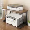 Estante de almacenamiento para impresora de escritorio, organizador multicapa para archivos y papel A4, estante de almacenamiento para copiadora ajustable en altura para oficina en casa