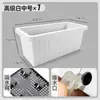 Maceta para Plantar Verduras en Balcón Caja para Plantar Verduras Maceta de Plástico Perezosa de Riego Automático Rectangular Familiar Exterior Azotea Kaka Hu