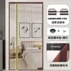 Cortina de porta de malha de diamante com abertura lateral à prova de mosquitos com adesivo magnético, autoadesiva para uso doméstico no quarto, fixação magnética à prova de moscas