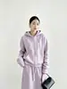 Chamarra sudadera rosa para mujer, nuevo estilo coreano otoño 2026, holgada y casual, para personas petite, cárdigan con capucha y cierre para otoño