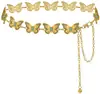 Corrente de Cintura de Liga de Zinco Transfronteiriça Corrente de Metal Feminina Cinto Boho Retrô Cinto Decorativo para Vestido Atacado