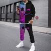 2023 comercio exterior 3D digital XX cara sonriente estampado traje sudadera estampado ropa deportiva para hombre