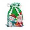 Bolsas de Regalo Navideñas Transfronterizas 2026 Modelo Nuevo Amazon Más Vendido Set de Bolsas de Regalo Navideñas Bolsa con Cordón Bolsa de Dulces
