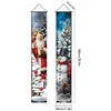Nuevos Pareados Decorativos de Navidad Transfronterizos Nuevo Arreglo de Cortina de Puerta Atmósfera Festiva Tela Colgante Decoración Colgante Bandera Colgante Personalización de Bandera