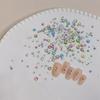 Broca de unha 1440 tamanho broca plana mista não deixa cair a cor inferior prata pequena broca redonda joias de unha atacado
