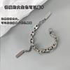 Pulsera transfronteriza nueva de acero inoxidable pulsera de temperamento para hombres y mujeres pulsera simple de estilo callejero hip-hop ventas directas de fábrica