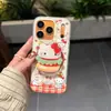 Funda para Teléfono con Soporte Magnético de Hamburguesa Kt para Apple 17Promax Adecuada para 16Pro Doble Capa 15Pro14Pro