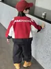 Chaqueta de Otoño para Niños 2150 Nuevo Estilo Coreano Chaqueta de Béisbol para Primavera y Otoño para Niños Pequeños, Elegante Ropa de Motocicleta para Niños