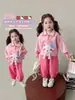 Conjunto de Ropa para Niña Primavera y Otoño 2026 Nueva Moda Ropa de Primavera Infantil Casual Sudadera Deportiva Conjunto de Dos Piezas