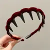 Faixa de Cabelo Alta Ondulada Cor de Café Melard para Mulheres, Faixa de Cabelo para Uso Diário com Dentes, Antiderrapante, Presilha para Lavar o Rosto