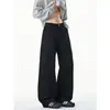 Pantalones Casuales de Trabajo Desestructurados Retro Americanos para Hombre Otoño Nuevos Limpios Bien Ajustados de Largo Completo Pantalones Guadaña Pierna Recta Pantalones de Pierna Ancha