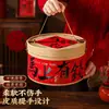 Caja de Regalo de Año Nuevo 2026 Caja Vacía para Hornear Galletas de Copo de Nieve Artículos Festivos de Año Nuevo Año Nuevo Chino Cubo Creativo de Abrazo