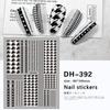 Redanco - Nuevas pegatinas 3D con diseño de explosiones rojas para uñas, con diseños DIY, venta al por mayor, DH-392