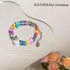 Pulsera Coreana de Cuentas de Color Pulsera Nicho de Flores Diseño Pulsera de Dopamina Estilo Personalizado Versátil Joyería Tejida