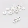 Paquete Conservador de Color Plata Gruesa 925 Separador Ondulado Separadores Corrugados Material para Pulseras Collares Joyería Hechos a Mano DIY Accesorios