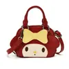 Nova Mini Coelho Desenho Animado Laço Estilo Pai-Filho Infantil Acessórios Bolsa de Mão Tote Transversal Pequena Bolsa Feminina