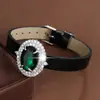 Pulsera Brillante de Zirconia con Forma de Huevo de Lujo Ligero, Artículo Más Vendido de Amazon, Gama Alta, Exquisita, Moderna y Versátil, Pulsera para Mujer de Cobre Puro