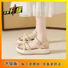 Sandalias de pisar caca para mujer, verano 2026, estilo nuevo, calzado de exterior, sandalias planas para dama, te hacen ver más alta con faldas, zapatos casuales de playa