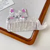 Peine para el Cabello de Gato Lindo de Gama Alta Dibujos Animados Animal Espesado Peine para el Cabello de Ácido Acético Europeo y Americano Portátil Peine de Maquillaje para Mujer Nuevo Estilo