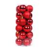 Decoración Navideña 3/4/6/8cm Paquete de 24 Bola de Navidad Adornos Navideños Bola Brillante Tipo Cubeta Bola de Plástico Galvanizado