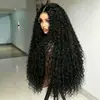 Perucas de comércio exterior transfronteiriças, perucas europeias e americanas da moda com front lace e cachos pequenos de aço, perucas de front lace populares na África