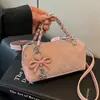 Bolsa Transversal Feminina Moda Outono 2026 Transfronteiriça Versátil Tendência Bolsa de Ombro Bolsa de Mão Matelassada Bolsa Almofada para o Dia a Dia