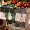 Marcadores de plumas creativos, marcadores para estudiantes, clips decorativos para páginas de libros, regalos navideños, recuerdos para niños, premios de papelería