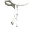 Versión Coreana Diseño de Nicho Collar de Tirar Ajustable Cadena de Bolas Cepilladas S925 Plata de Ley Cadena para Suéter Apilable