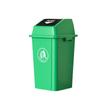 Contenedor de Basura de Plástico para Clasificación de Residuos para Exterior con Tapa de Cubierta Abatible Hogar Escuela Comunidad Área Industrial Oficina Contenedor de Saneamiento