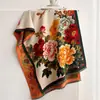 Nuevo pañuelo jacquard de imitación cachemir estilo chino con flor de peonía para mujer, nuevo pañuelo chal grueso cálido vintage otoño e invierno 2026