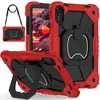 Adequado para Redmi Pad2 11 polegadas (2025) Capa Protetora para Tablet de Silicone com Cor Contrastante e Suporte Giratório 360 Graus