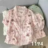 Direto da Fábrica Verão Novidades Manga Curta Algodão Nuvem Desenho Animado Pijama Roupa de Casa Pode Ser Usado Fora Fofo Gola Pequena Conjunto