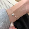 Pulsera de Perlas Irregulares Francesas Pulsera para Mujer Nicho Lujo Ligero Exquisita Moda Oro Media Pulsera Accesorios de Pulsera