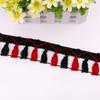 Ropa, Vestimenta, Textiles para el Hogar, Accesorios, Encaje para Cortinas, Materiales Decorativos, DIY En Stock Versátil Encaje de Borla de Escoba de Dos Colores