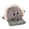 Manta Almohada de Empanada de Comida de Dibujos Animados Almohada para Siesta en Sofá Cama Manta para Aire Acondicionado Almohada para Oficina Aula Coche Colcha