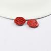 Arena Roja Cinabrio Loto Longevidad Nube Trasera DIY Cinabrio Corazón Mariposa Cuentas Separadas Pulsera Llavero Accesorios