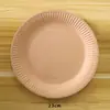 Plato de Cena Jardín de Infancia Hecho a Mano DIY Plato Redondo para Pintar Blanco Pastel Vajilla Desechable Decoración de Cumpleaños Decoraciones