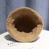 SOBREHEXX Sombrero de Mujer Otoño e Invierno ins Sombrero de Pescador de Gamuza Estilo Coreano Moderno Versátil Lana de Cordero Cálido Sombrero de Cubeta para Hombre