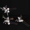 Nuevo Set de 4 Coloridas Horquillas de Flores para el Cabello Nupcial Boda Set Combinado Tocado Horquilla Joyería Venta al por Mayor