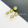 3076# [Botones metálicos de origen] Botones de diamantes metálicos con hebilla de camisa Botones decorativos de moda de primavera y verano